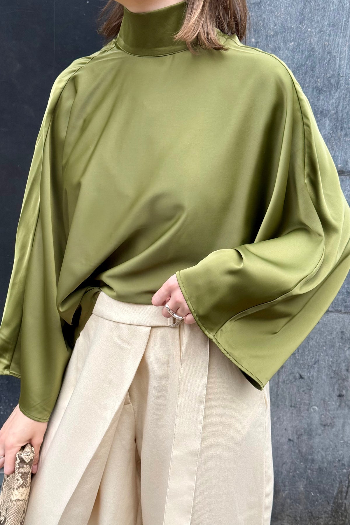 YASPelana Tie Top - Groen