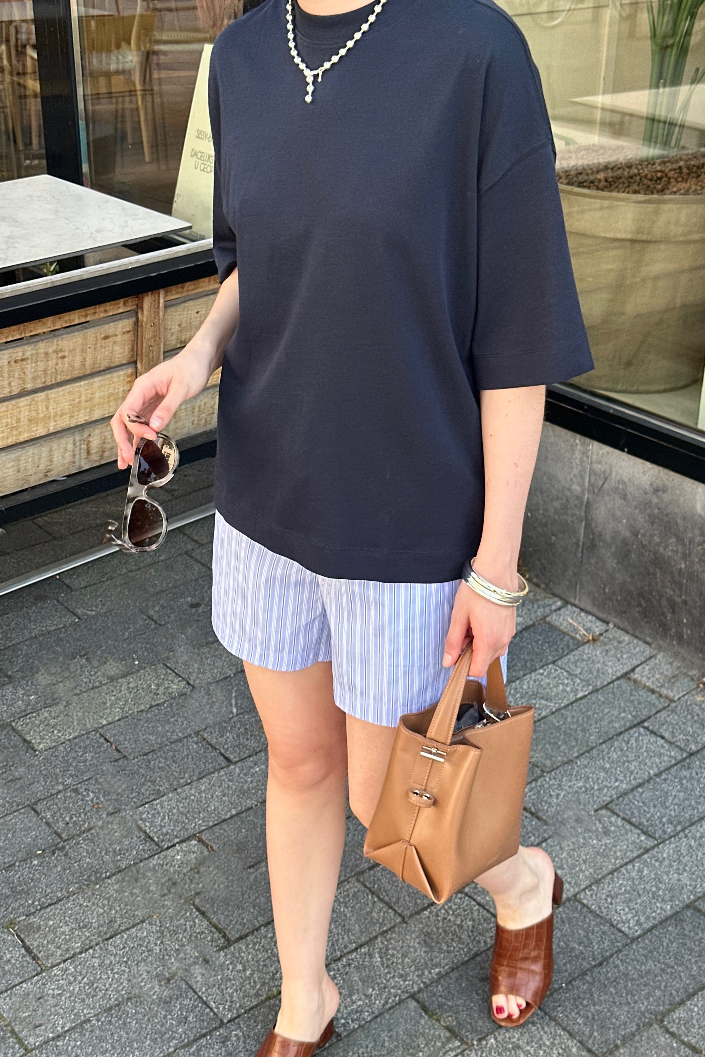 SLWColwoman Oversized Shirt - Donker Blauw