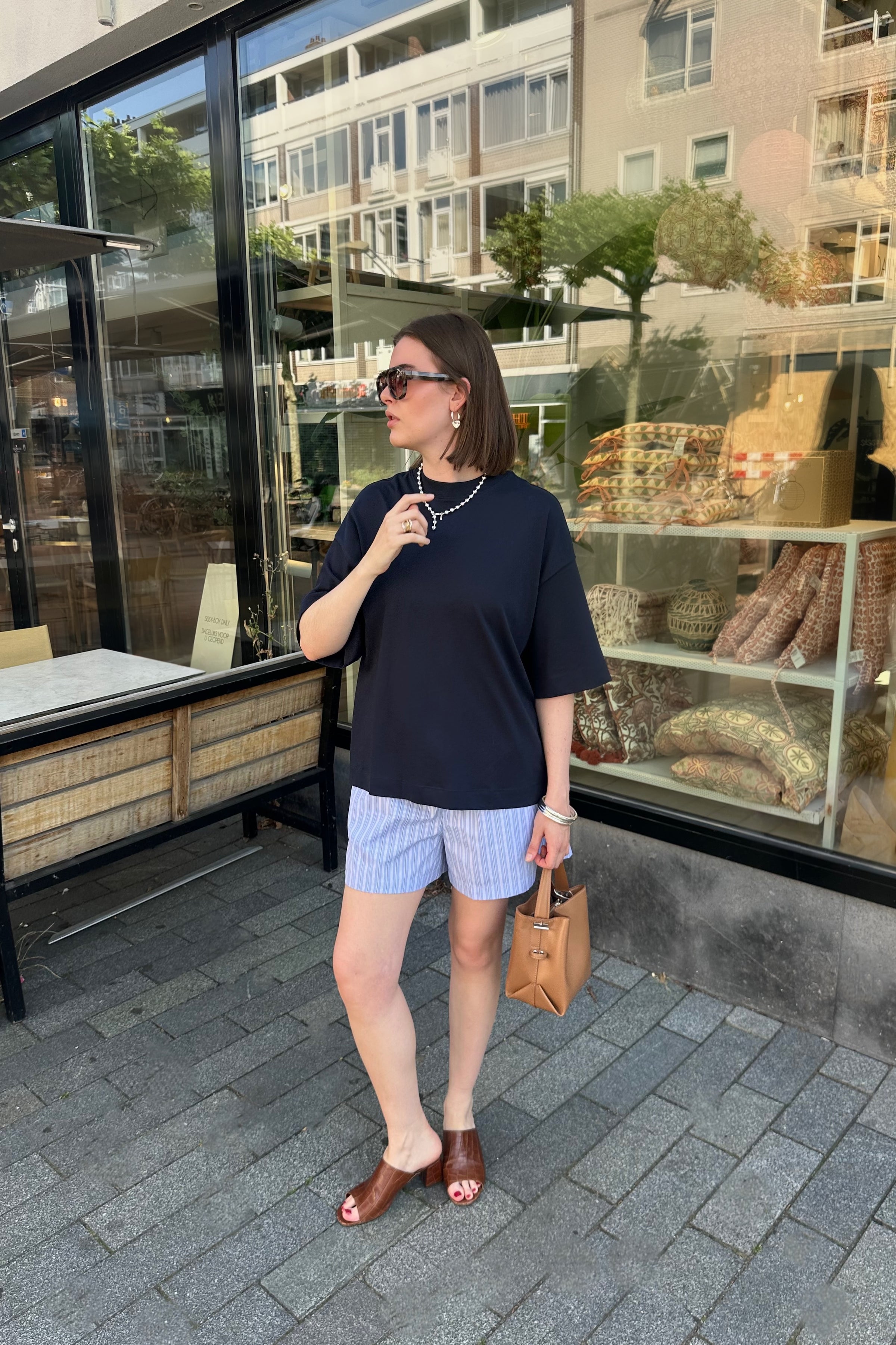 SLWColwoman Oversized Shirt - Donker Blauw