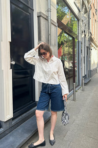 YASLee Cropped Blouse - Wit