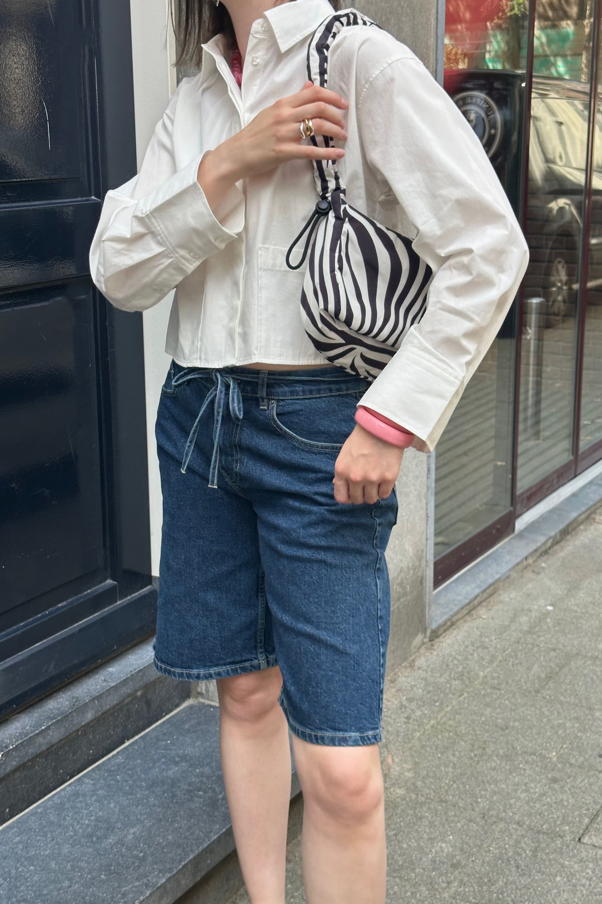 YASLee Cropped Blouse - Wit