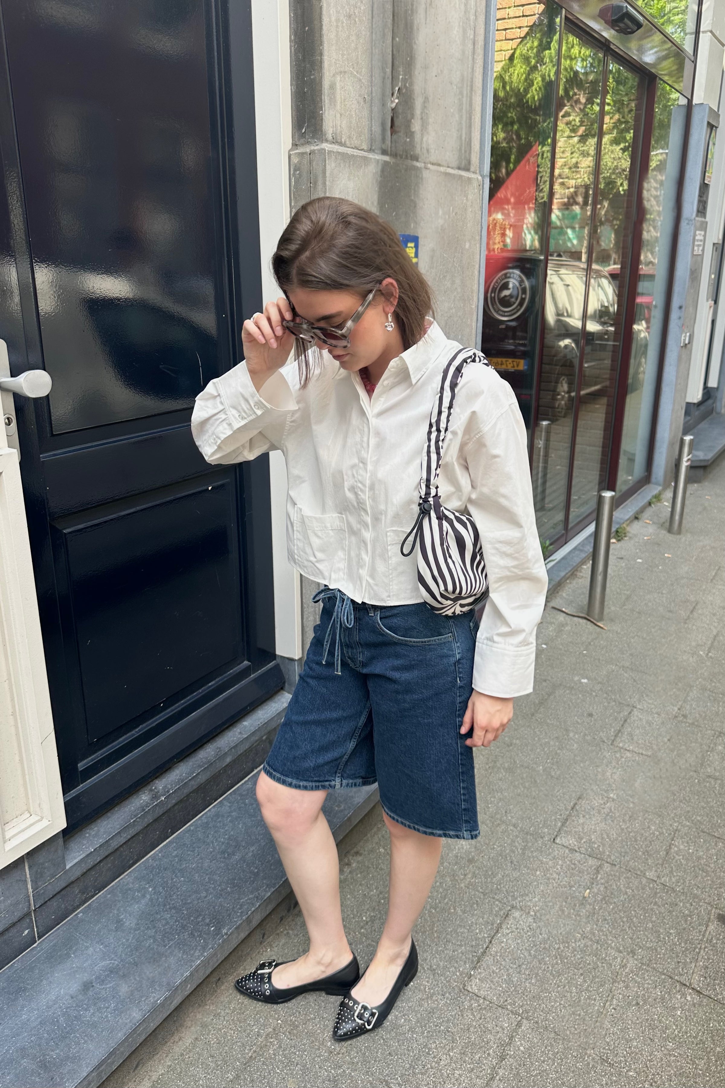 YASLee Cropped Blouse - Wit
