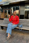 YASJorin Wrap Blouse - Rood