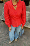 YASJorin Wrap Blouse - Rood