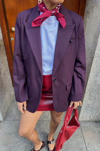 AlmiraCC Fitted Blazer - Plum