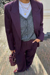 AlmiraCC Pleat LL Pant - Plum