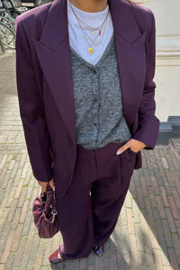 AlmiraCC Pleat LL Pant - Plum