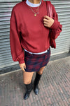Simay Wollen Rok - Rood