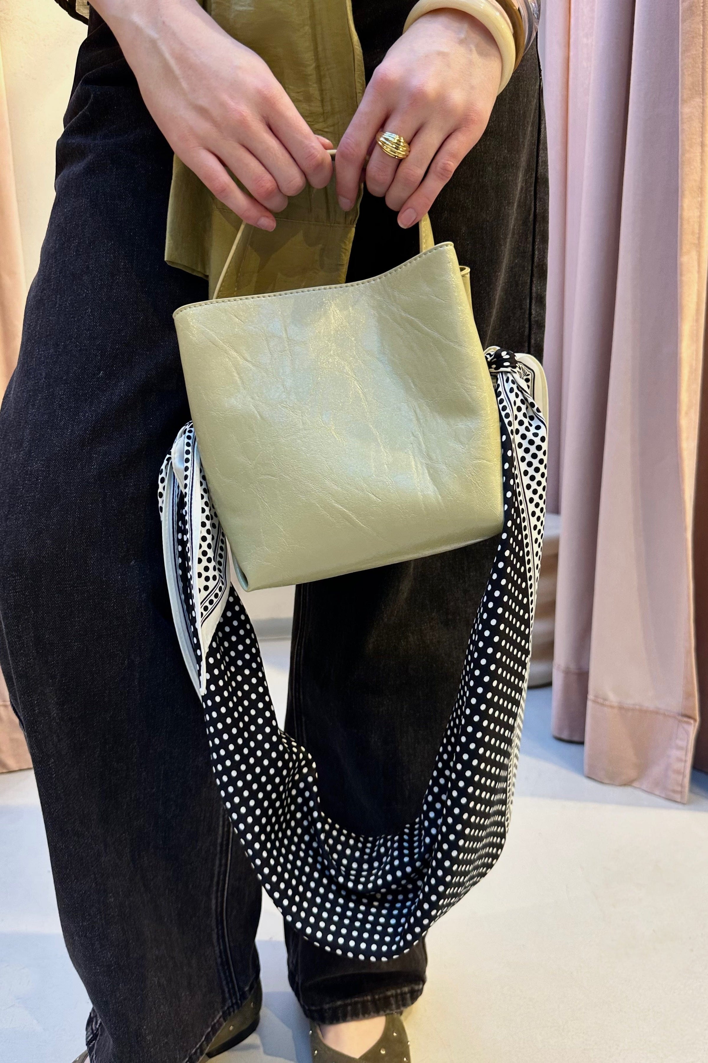 Molly Glossy Tas - Groen