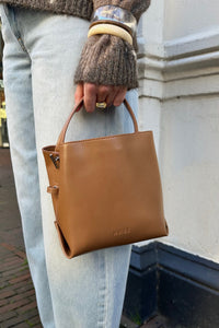 Molly Glossy Tas - Mocha