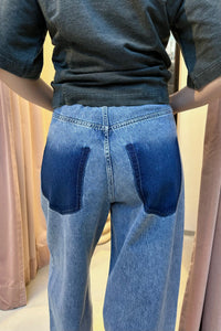 Flip Waist Pocket Tall Jeans - Bleached Denim