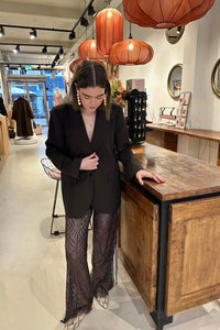 LetiCC Lace Pants - Donker Bruin