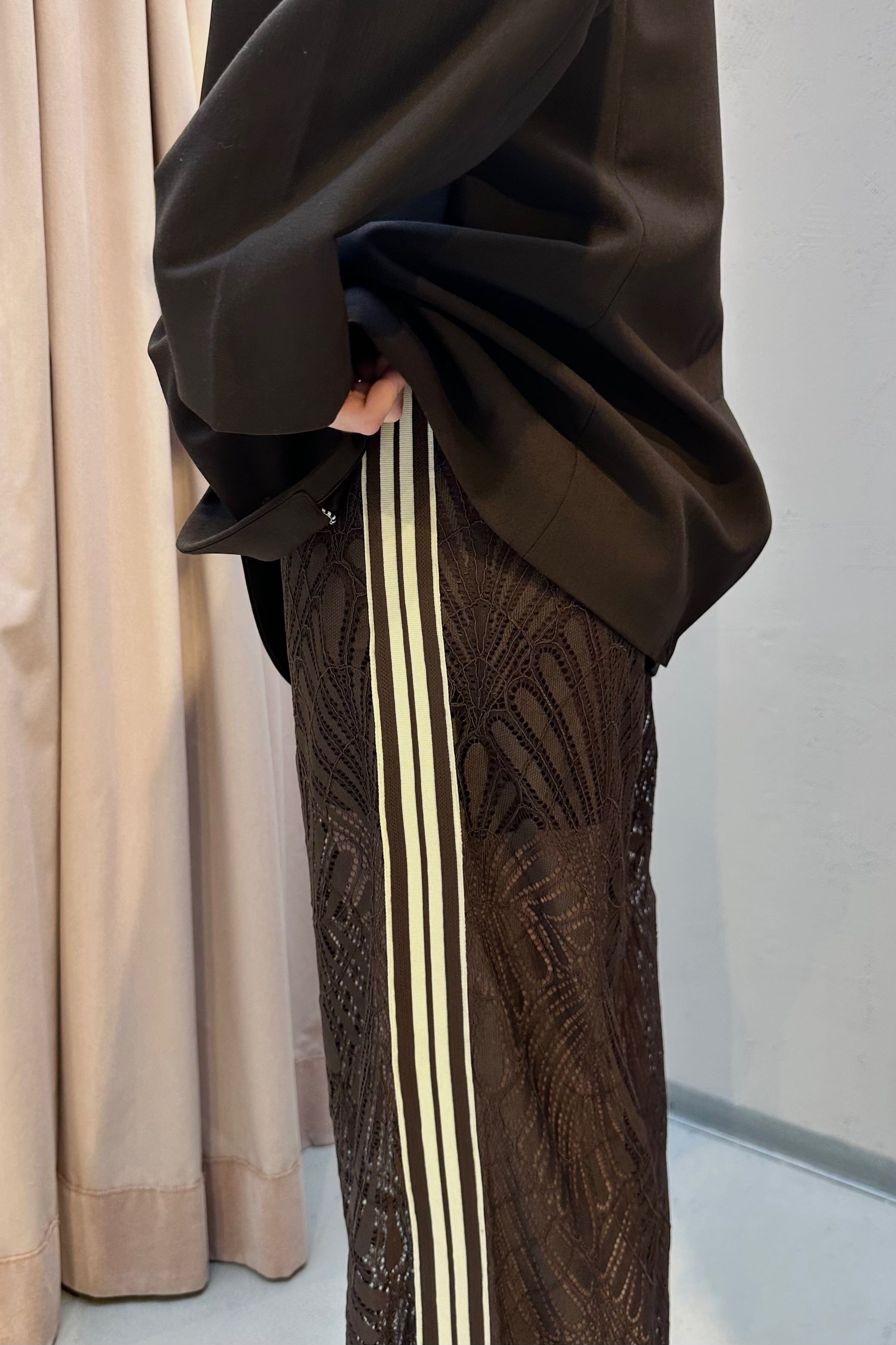 LetiCC Lace Pants - Donker Bruin