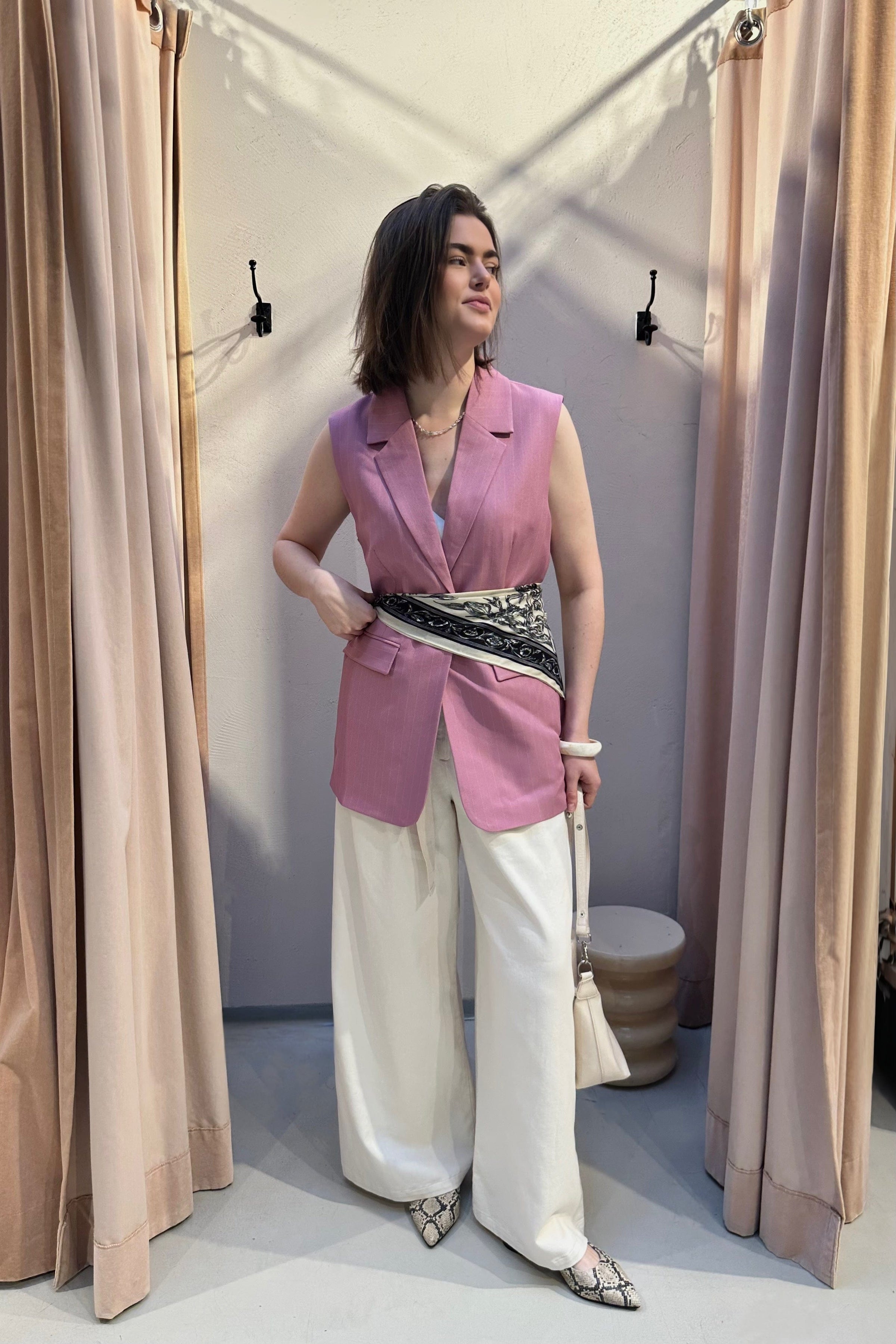 YAStumla Gilet - Roze