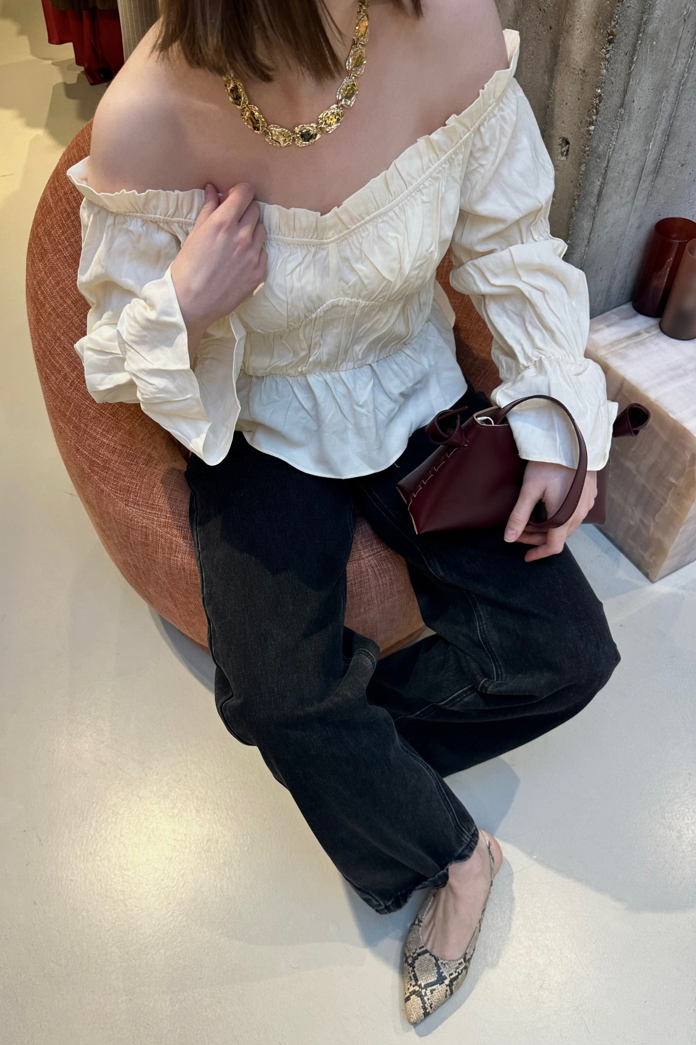 Roan Top - Ecru