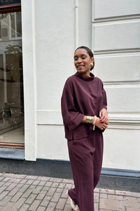 Arlo Crepe Jumpsuit - Bordeaux