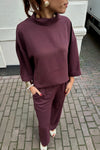 Arlo Crepe Jumpsuit - Bordeaux