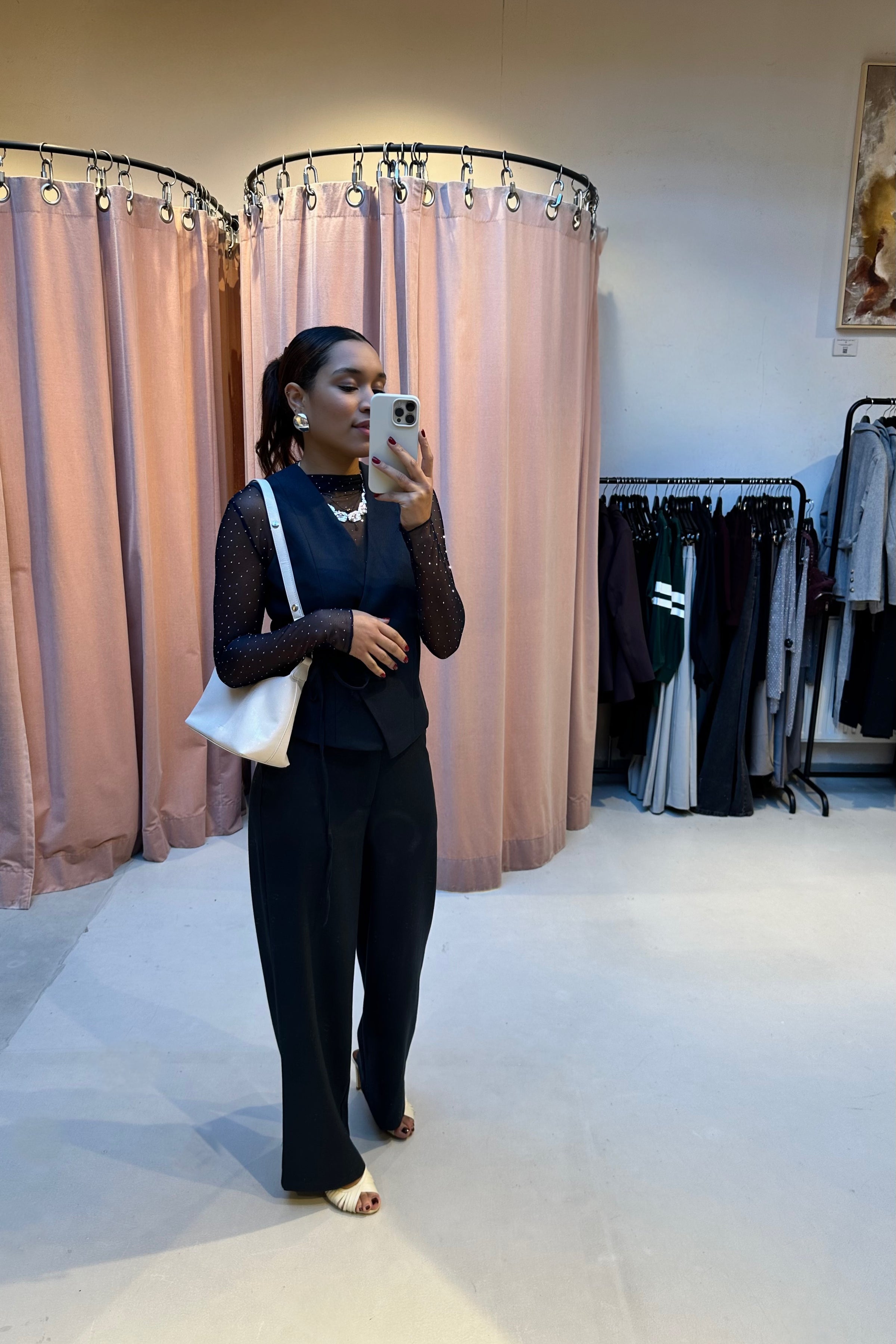 Samara Melange Waistcoat - Navy