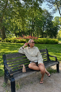Draco Gestreepte Blouse - Taupe/Creme