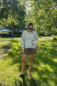 Draco Gestreepte Blouse - Taupe/Creme