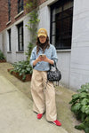 Selie Blouse - Denim Blauw