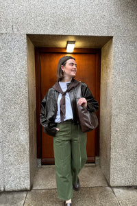 Trick pantalon - donkergroen