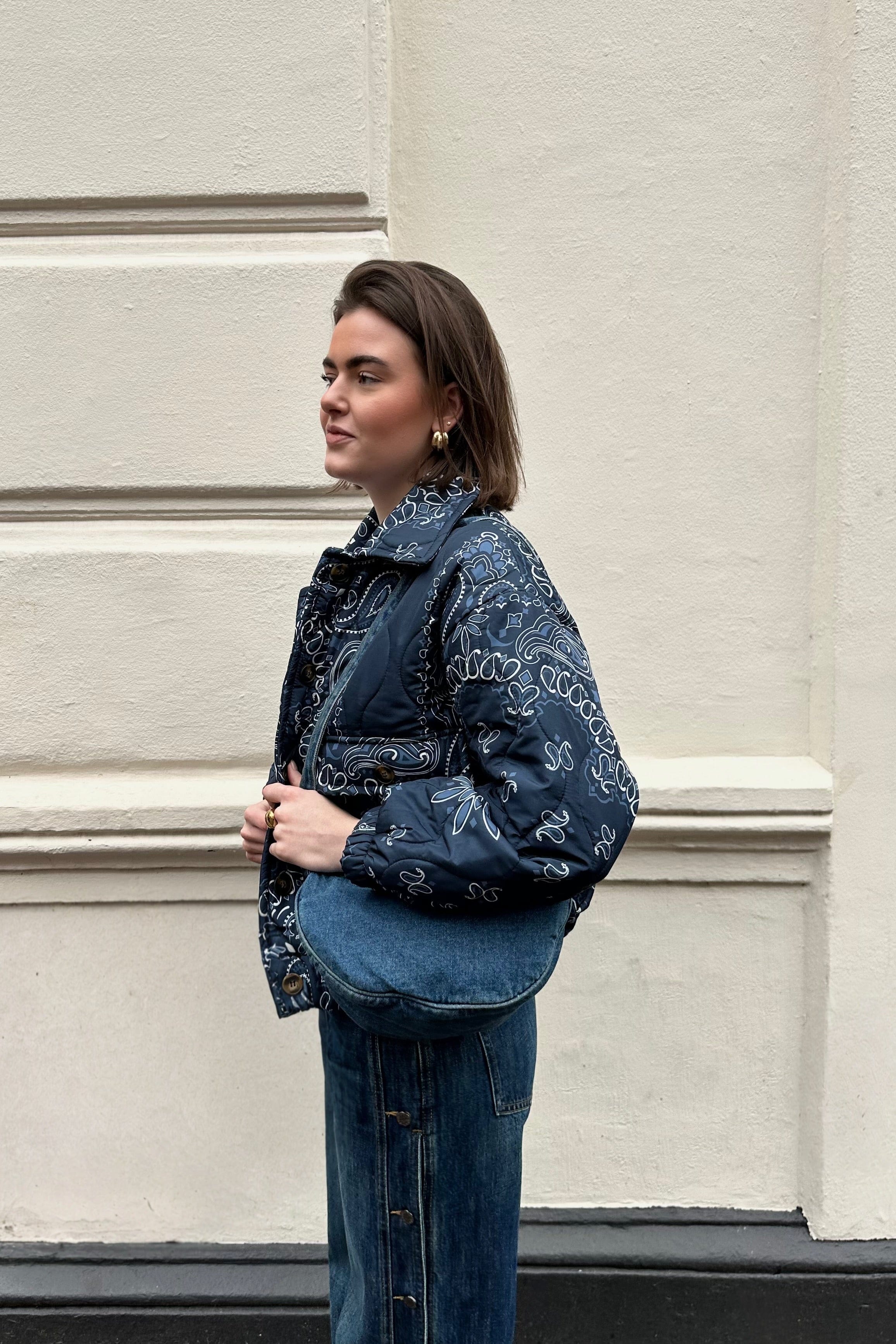 Lizzy paisley jas - blauw