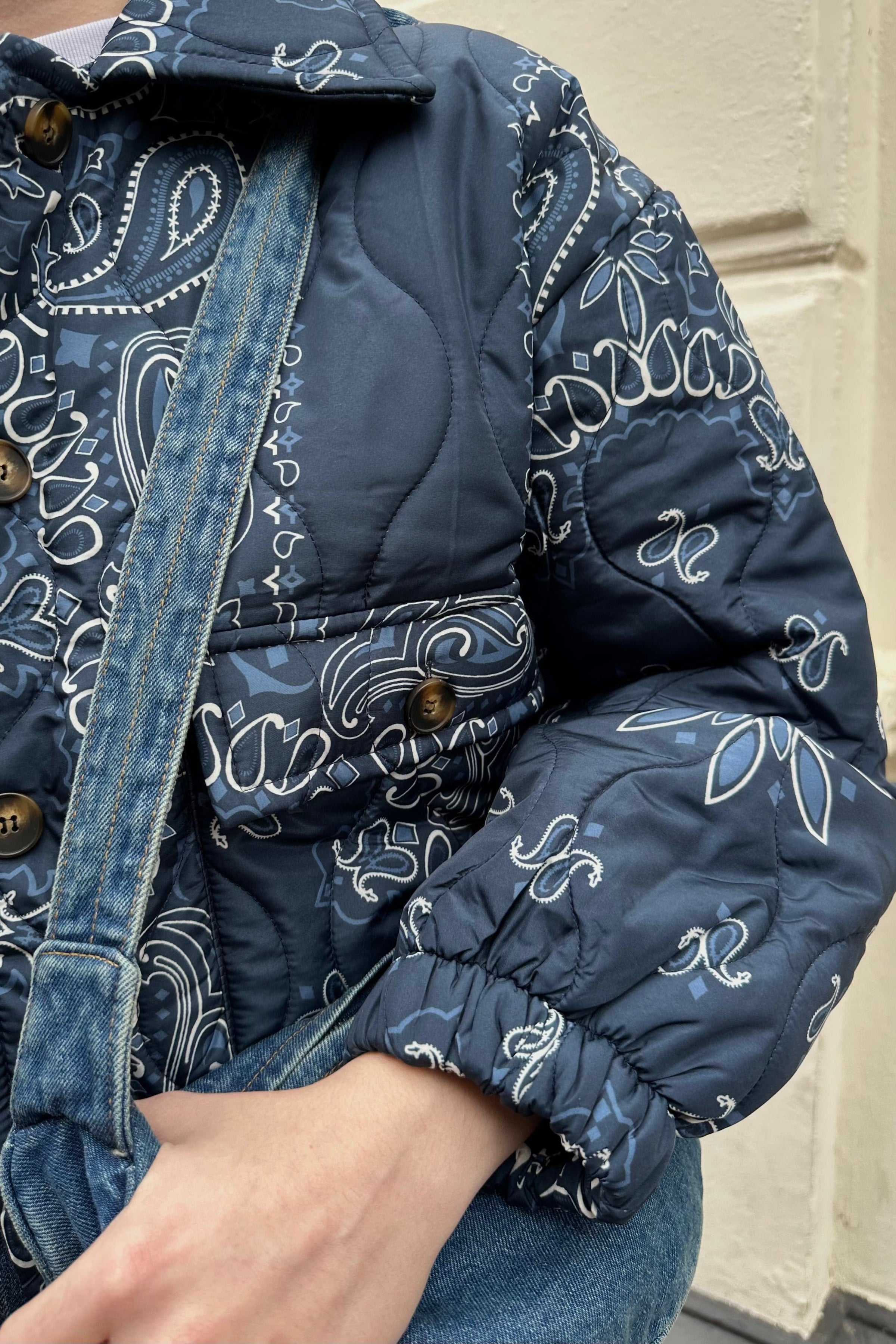 Lizzy paisley jas - blauw