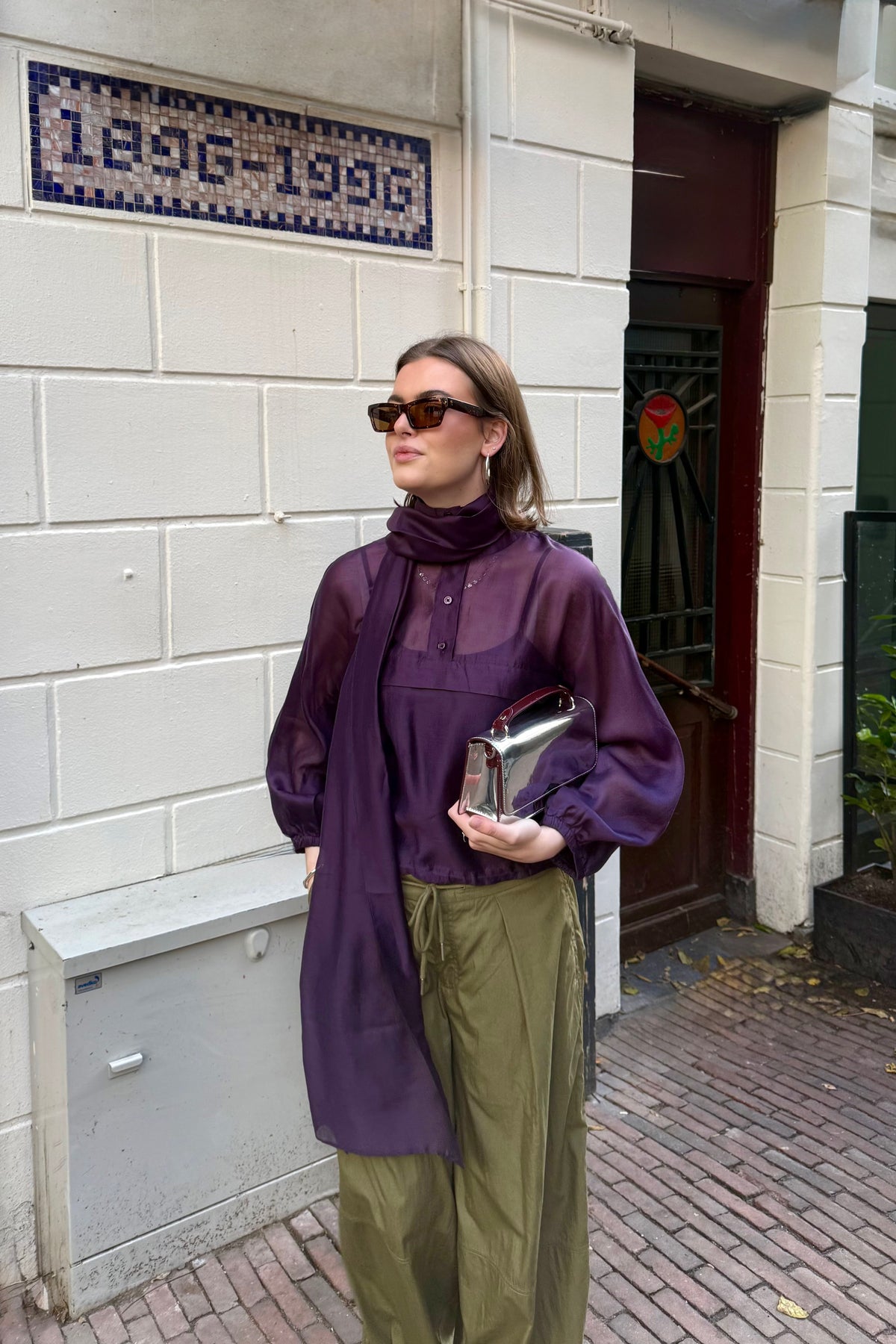 Silky Blouse - Paars