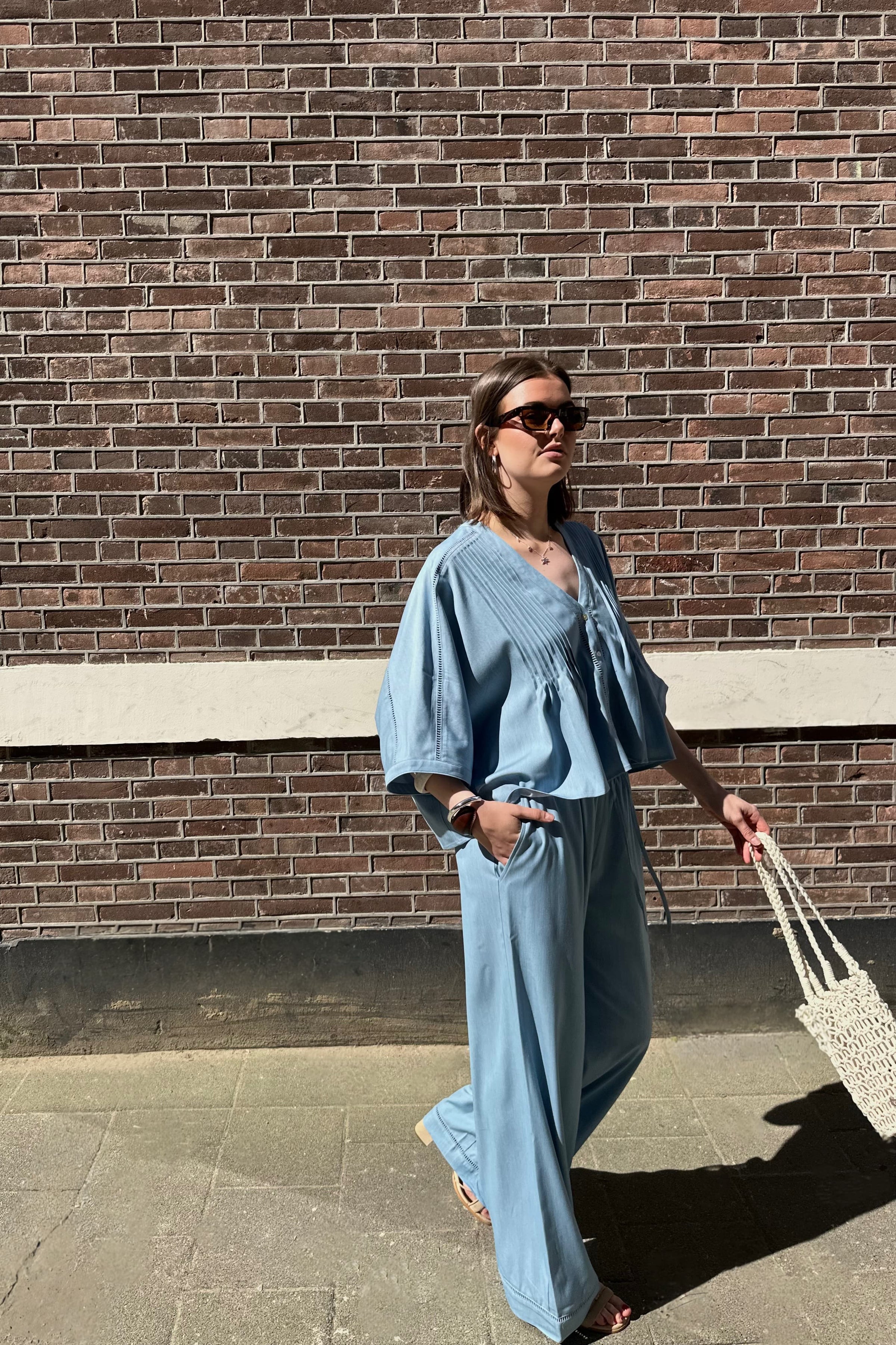 June Pantalon - Blauw