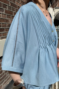 Evie Blouse - Blauw