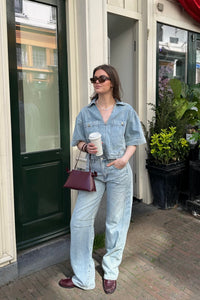 Drew Barrel Tall Jeans - Bleached Denim