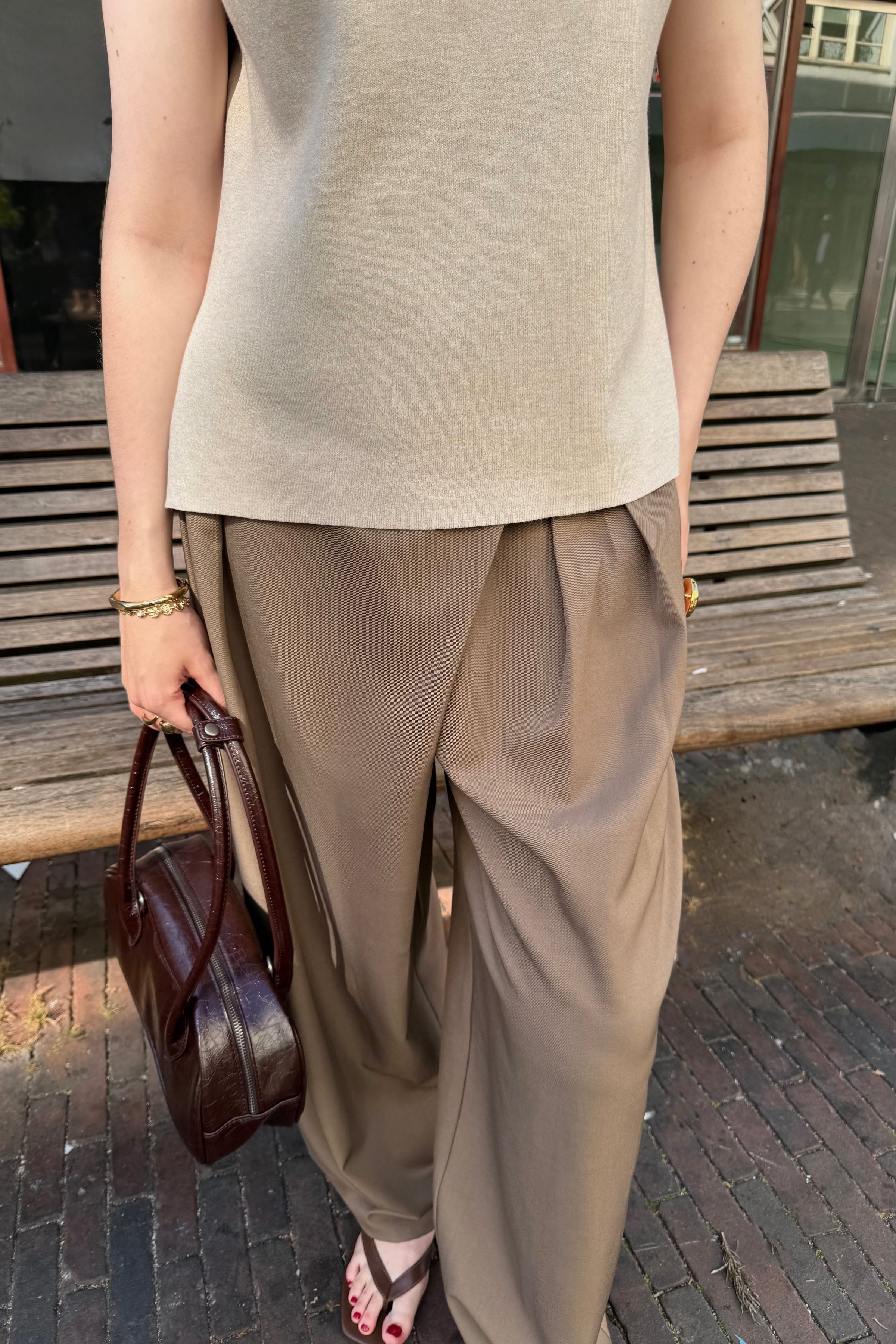 Eefje Barrel Pantalon - Bruin