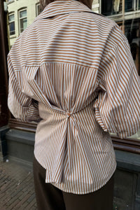 Kate Gestreepte Blouse - Bruin