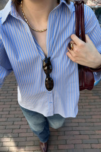 Kate Gestreepte Blouse - Blauw