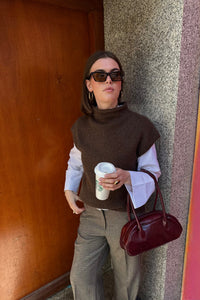 Jona Knit Spencer - Bruin