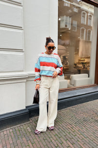 Vola Long Wide Pants - Beige