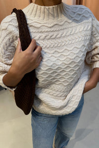 SLFNelly Cable Trui - Beige