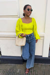 Evi Blouse - Lime Groen