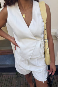 Sega Ramie Korte Broek - Off White