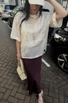 Drift Kanten Shirt - Creme