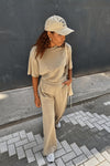 Clove Zacht T-shirt - Taupe