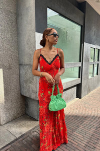 Rosie Slip Jurk - Rood