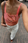 Sol Beaded Top - Roze