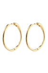 EANNA RECYCLED LARGE HOOPS, PILGRIM, GOLD