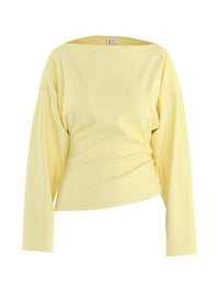 HDYuri Draped Top - Geel