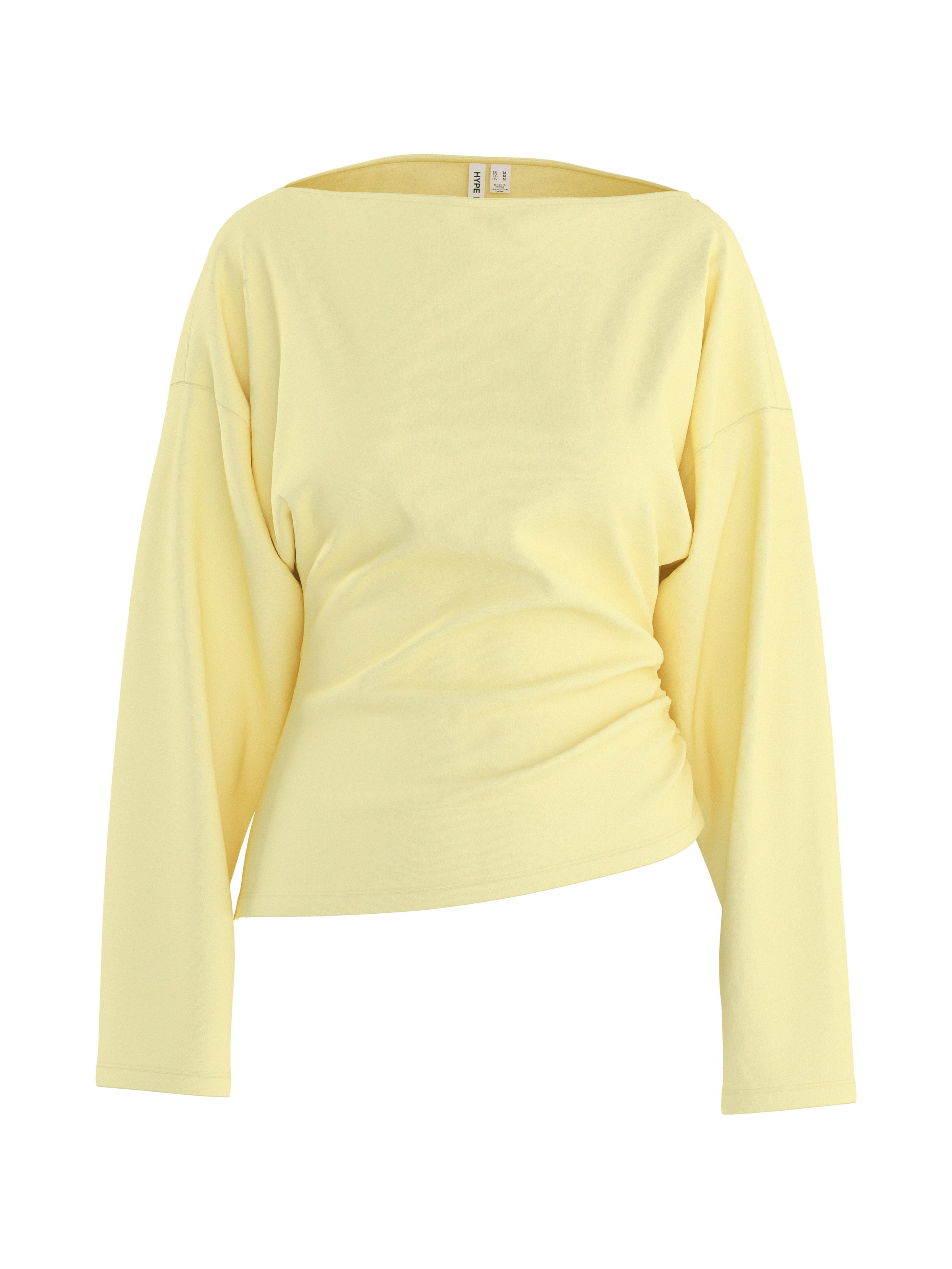 HDYuri Draped Top - Geel
