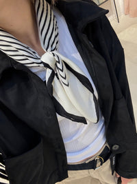 Bandana Stripes - Zwart/Wit