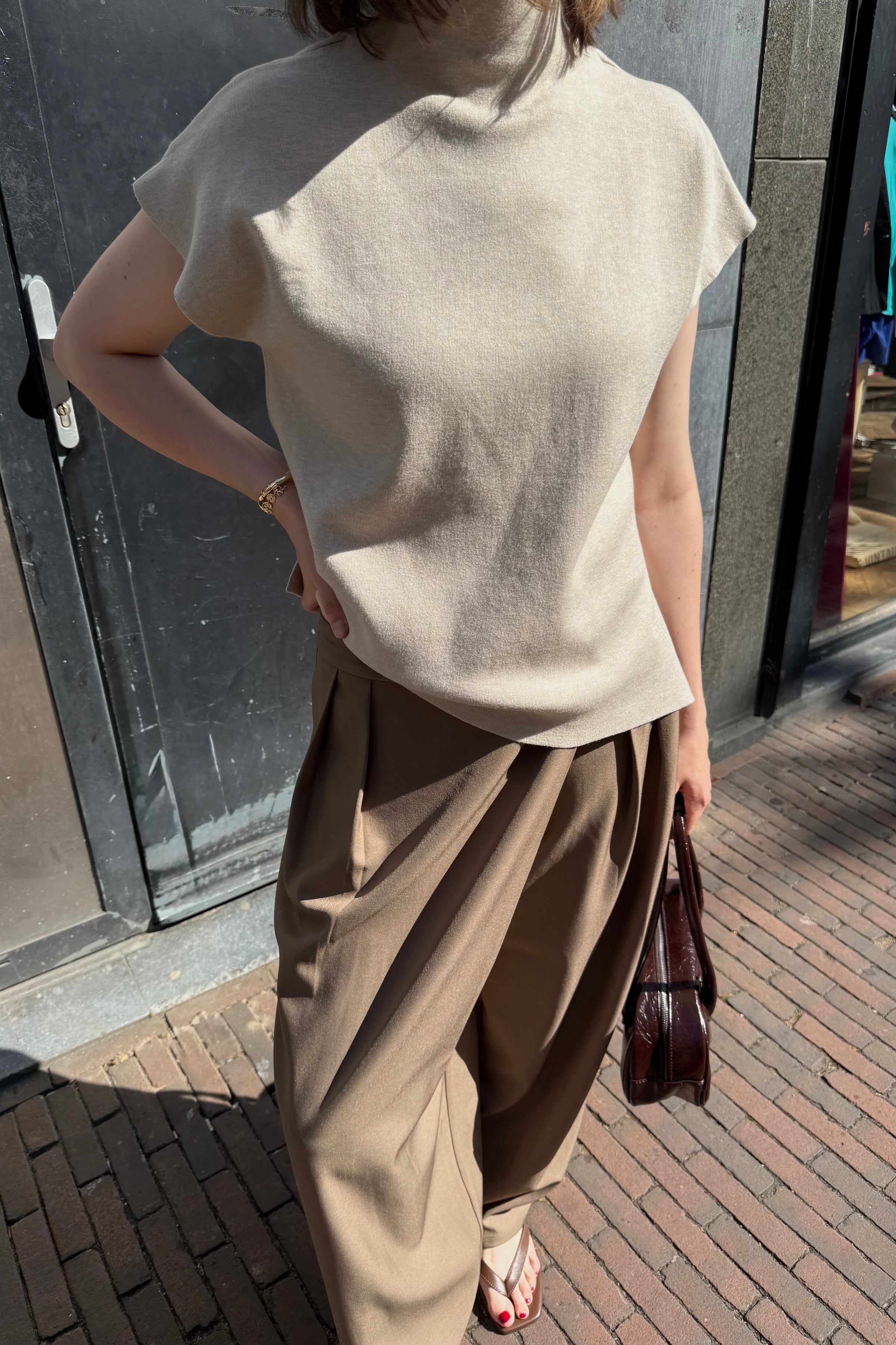 MSCHArisha Thamira Top - Beige