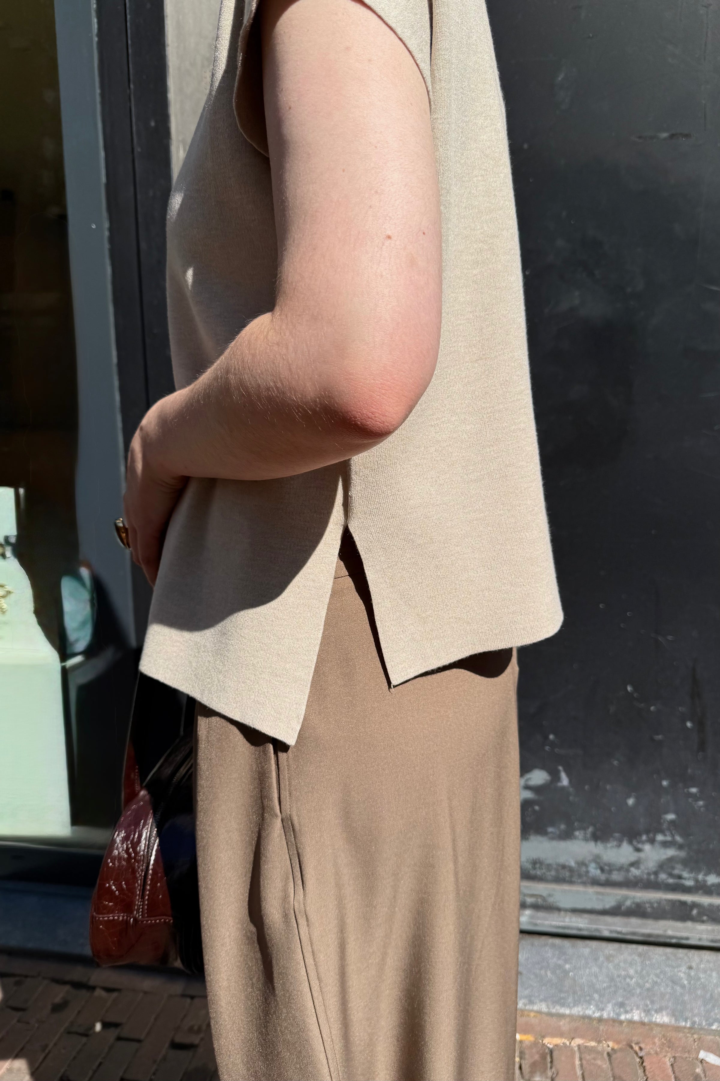 MSCHArisha Thamira Top - Beige